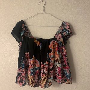 Floral off shoulder top